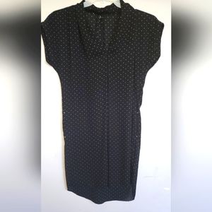 Black Silk Pencil Cut dress